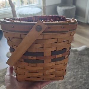 Longaberger Brown and Tan Woven Basket